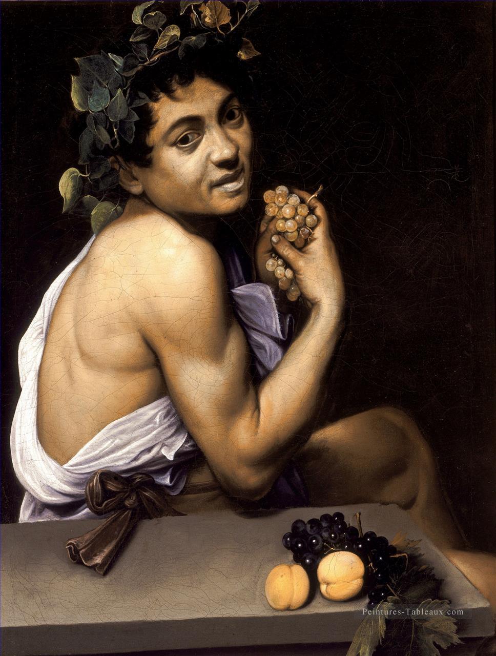 Malade Bacchus Caravaggio Peintures à l'huile